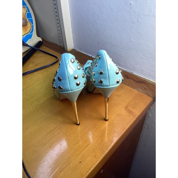 WET SEAL Women's Peep Toe Slip On Stiletto Heels Shoes Size 7 - Picture 3 of 7